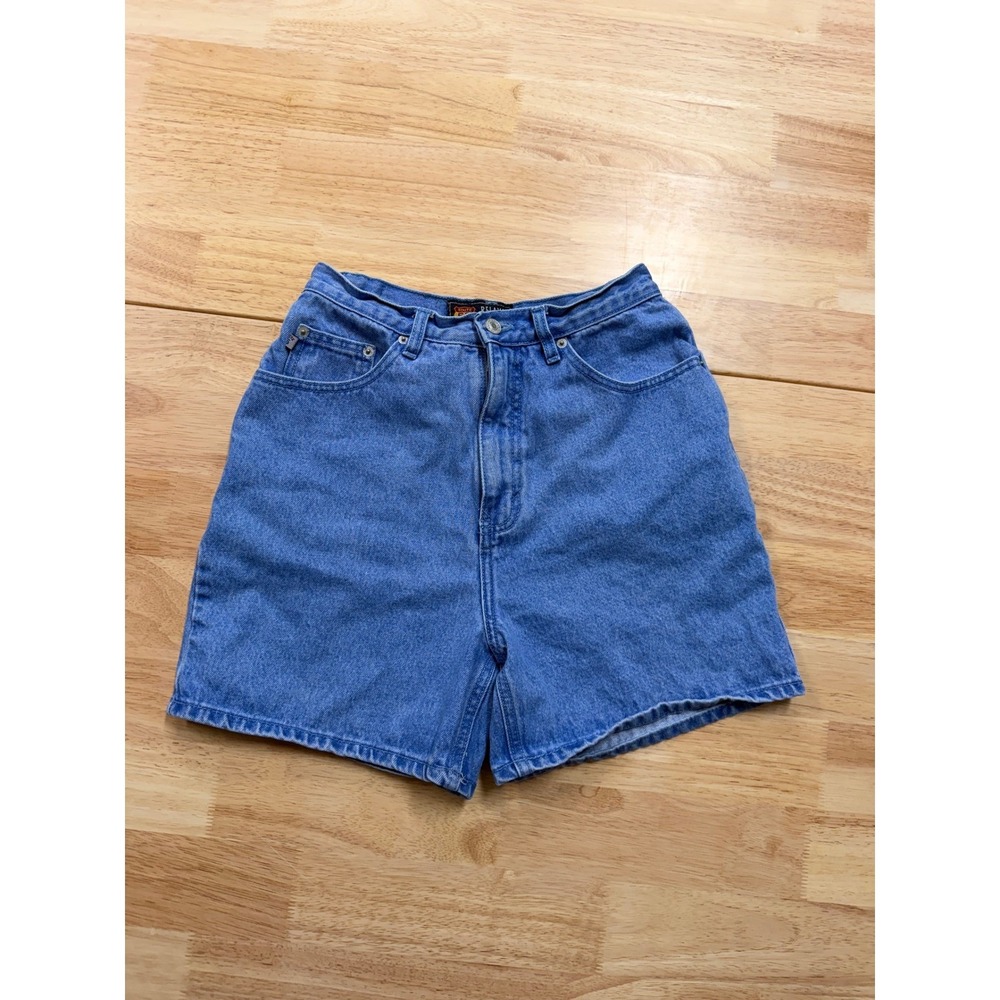 Route 66 90s High Waisted Mom Denim Shorts Medium Wash Indie 7/8